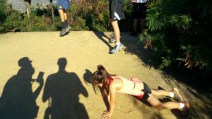 Exercising at Koko Head Trail