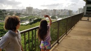 View of Downtown Honolulu and Diamond Head from Punchbowl